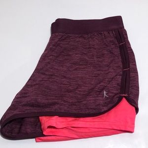 Danskin purple and pink shorts